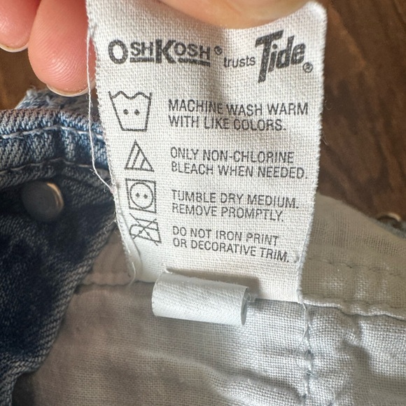 Vintage Baby B’Gosh OshKosh Denim Overalls Train Teddy 18M - Picture 9 of 11